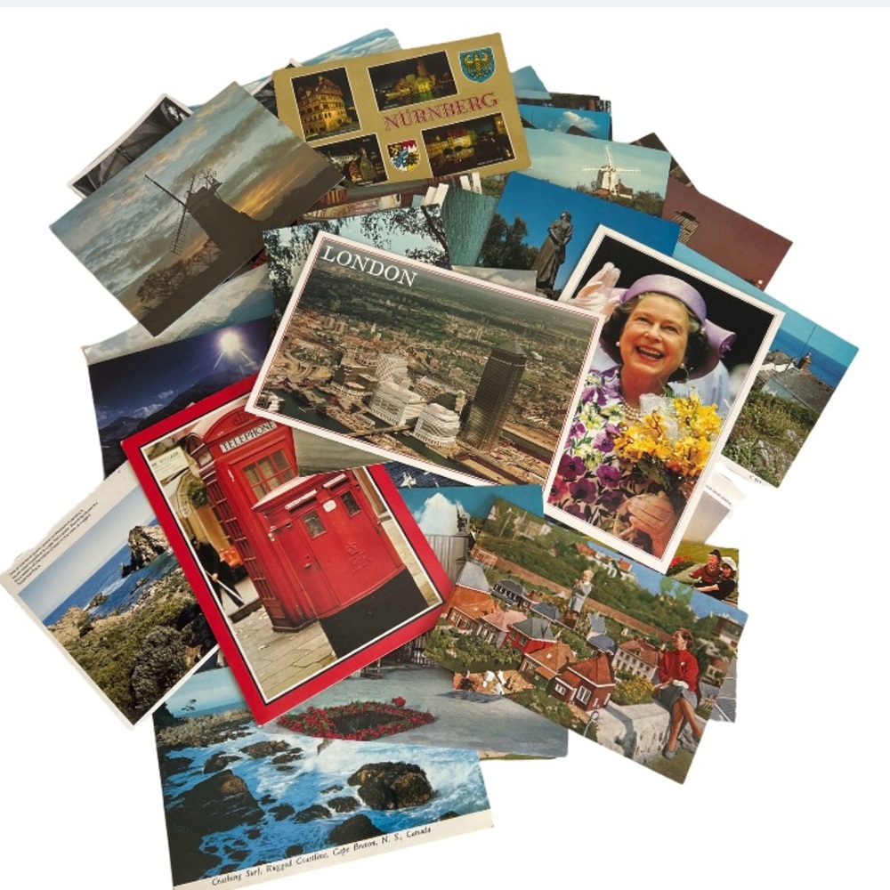 Vintage Postcards Travel Lot 83 Cards From Various Countries Junk Journals Craft